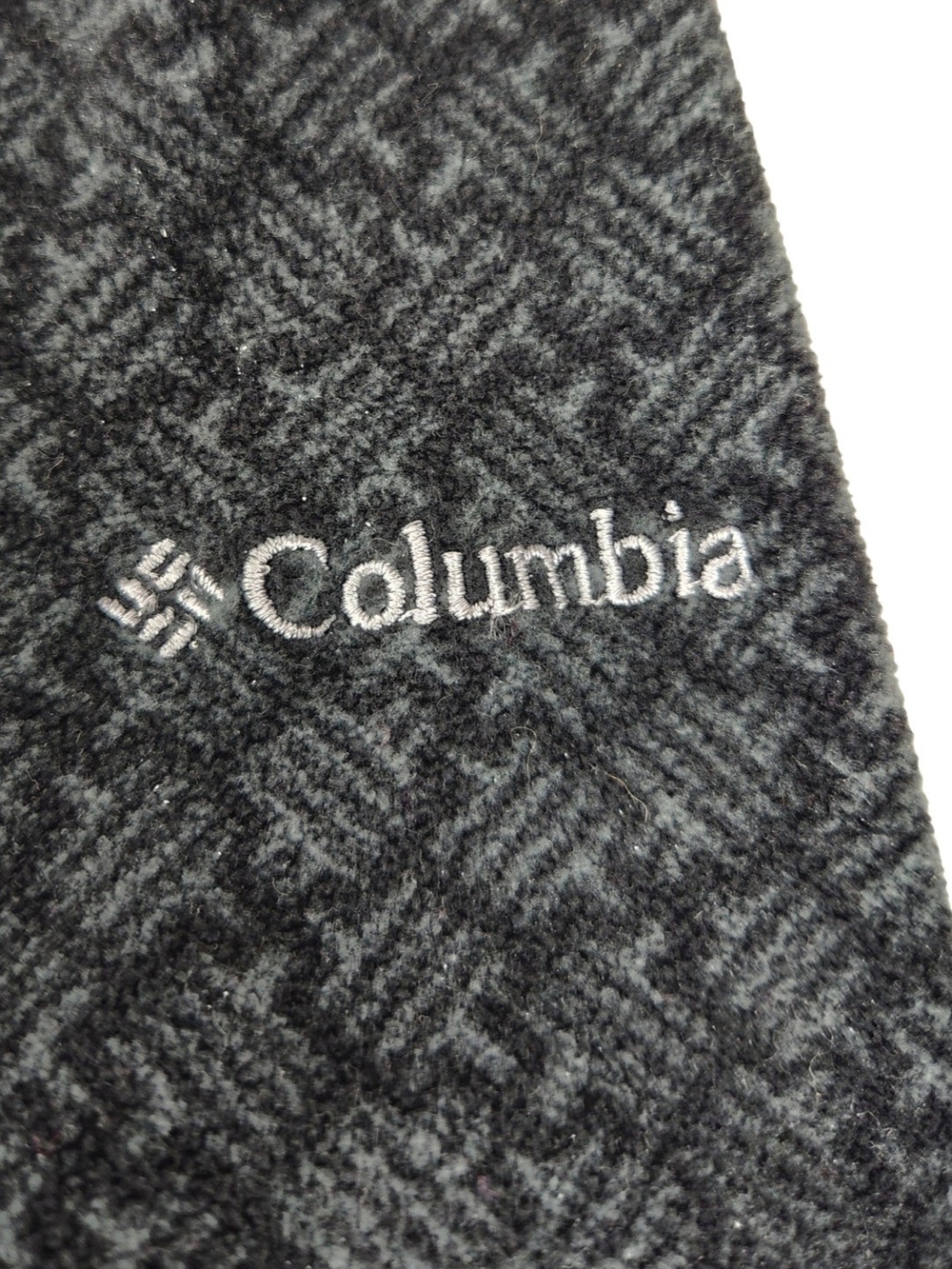 Columbia Women's Medium Gray Black Print Fleece 1/2 Zip Pullover Jacket M - Picture 10 of 14